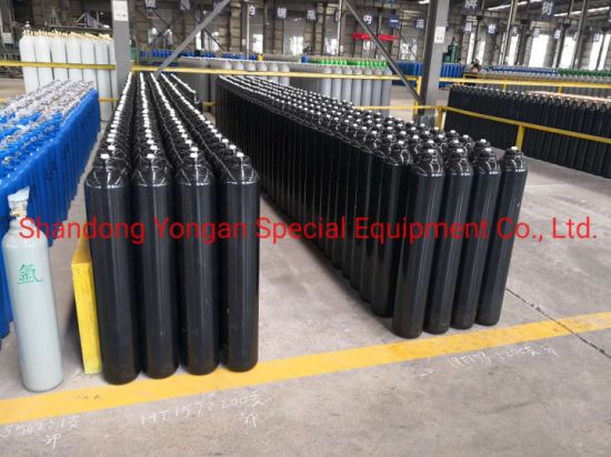 15L Seamless Steel Portable Nitrogen/Hydrogen/Helium/Argon/Mixed Gas Cylinder