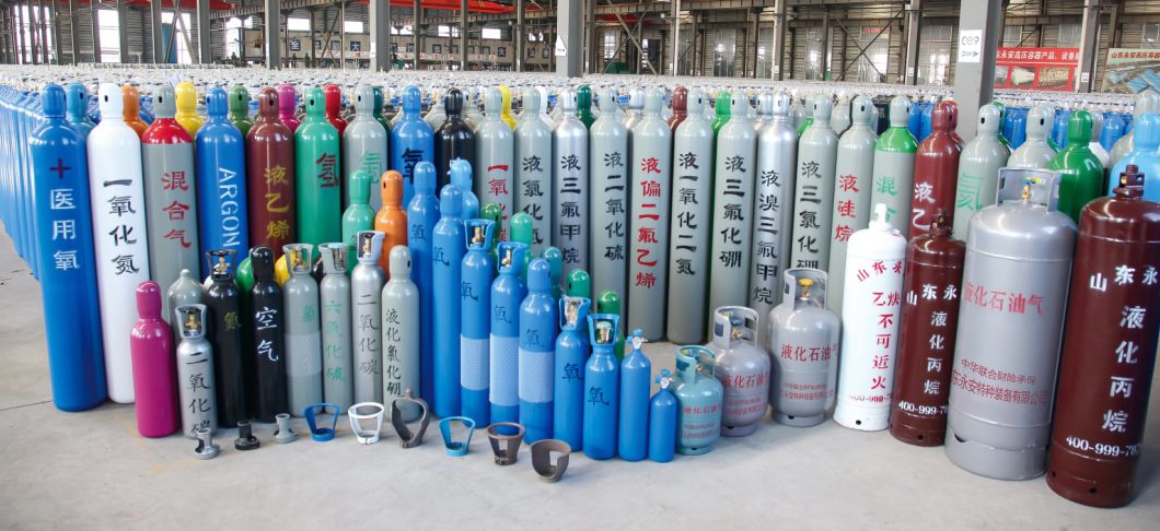 46.7L230bar High Pressure Vessel Seamless Steel Oxygen Gas Cylinder