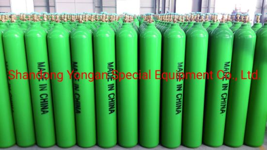 46.7L230bar ISO Tped High Pressure Vessel Seamless Steel Oxygen Gas Cylinder