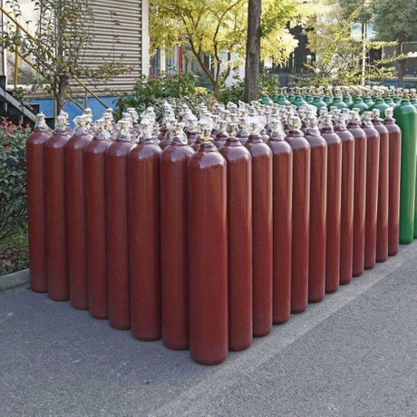 40L 150bar6.0mm High Pressure Vessel Seamless Steel Helium Gas Cylinder