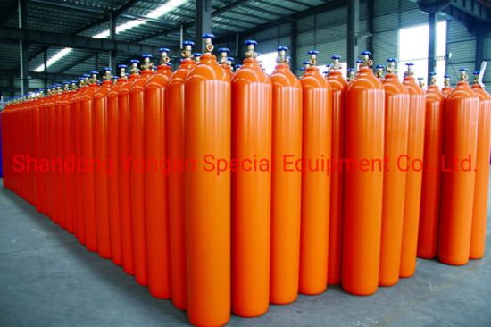 50L230bar 5.8mmhigh Pressure Vessel Seamless Steel Oxygen Gas Cylinder