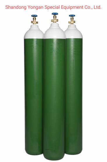 40L230bar High Pressure Vessel Seamless Steel Oxygen Gas Cylinder
