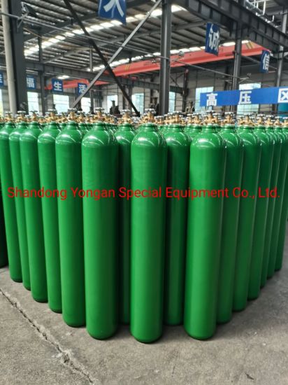 40L 150bar ISO Tped Seamless Steel Nitrogen/Hydrogen/Helium/Argon/Mixed Gas Cylinder