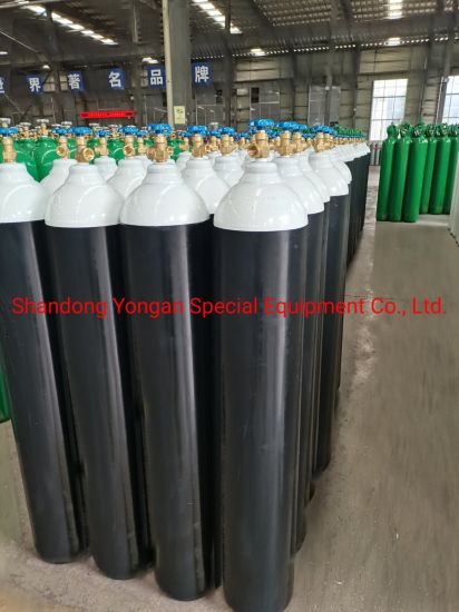 46.7L ISO Tped Seamless Steel Nitrogen/Hydrogen/Helium/Argon/Mixed Gas Cylinder
