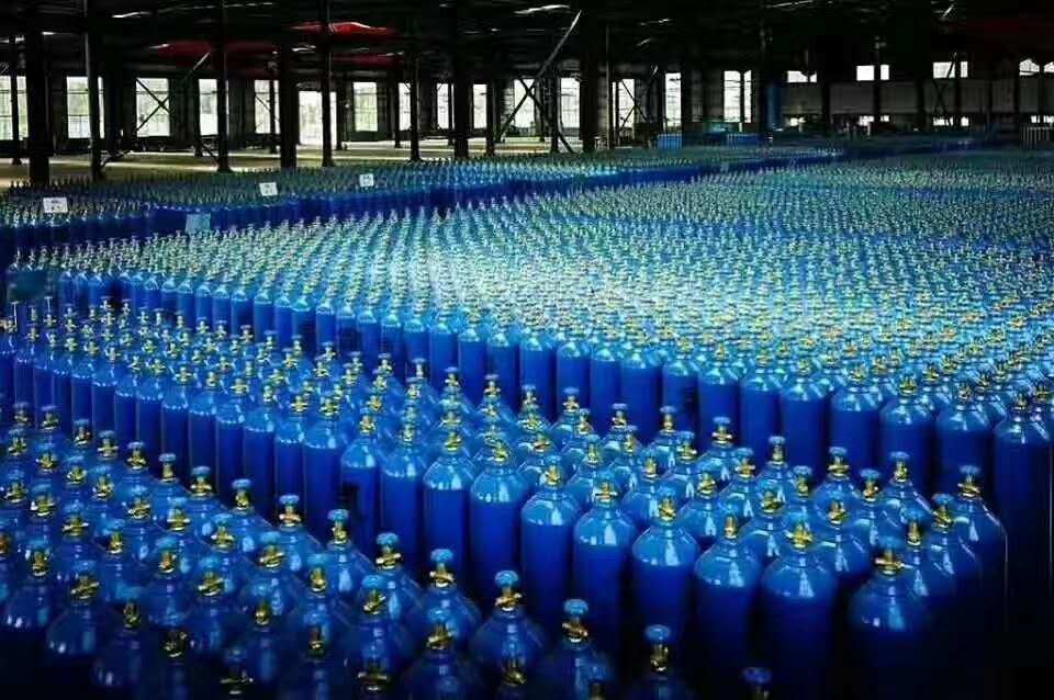 47L 200bar 5.8mm ISO Tped High Pressure Vessel Seamless Steel Helium Gas Cylinder