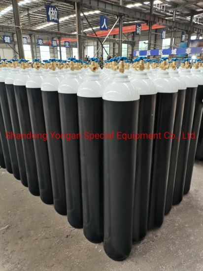 46.7L 150bar5.4mm High Pressure Vessel Seamless Steel Oxygen Gas Cylinder