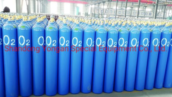 50L150bar 6.0mm Seamless Steel Industrial and Medical Oxygen Gas Cylinder