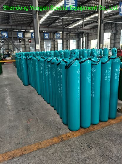 50L 200bar 5.8mm ISO9809 TPED High Pressure Vessel Seamless Steel Oxygen Gas Cylinder