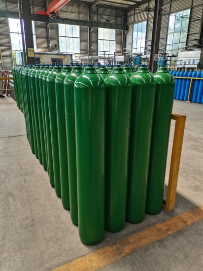 46.7L 150bar6.0mm High Pressure Vessel Seamless Steel Oxygen Gas Cylinder