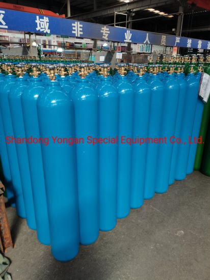 40L200bar ISO Tped Seamless Steel Nitrogen/Hydrogen/Helium/Argon/Mixed Gas Cylinder