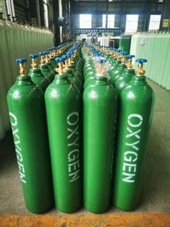 30L 150bar 5.7mm ISO Tped Seamless Steel Industrial and Medical Oxygen Gas Cylinder
