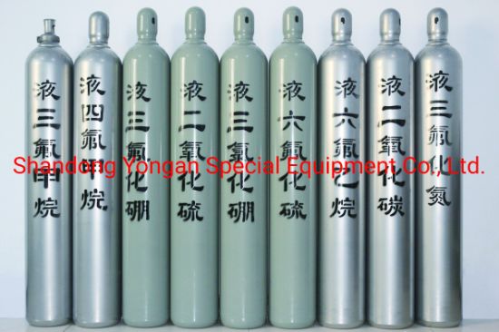 50L 150bar ISO9809tped Seamless Steel Nitrogen/Hydrogen/Helium/Argon/Mixed Gas Cylinder