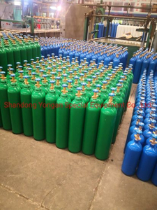 20L 150bar 5.7mm ISO Tped Seamless Steel Industrial and Medical Oxygen Gas Cylinder
