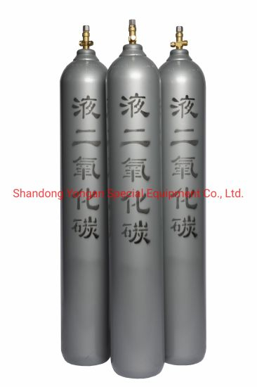 40L 150bar High Pressure Vessel Seamless Steel CO2 Carbon Dioxide Gas Cylinder