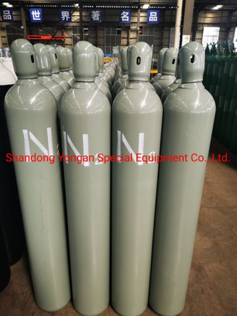 46.7L 150bar5.4mm High Pressure Vessel Seamless Steel Nitrogen N2 Gas Cylinder