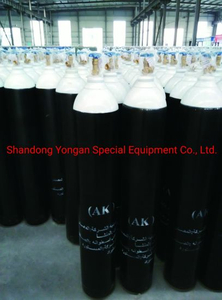 46.7L 150bar5.4mm ISO Tped High Pressure Vessel Seamless Steel Oxygen Gas Cylinder
