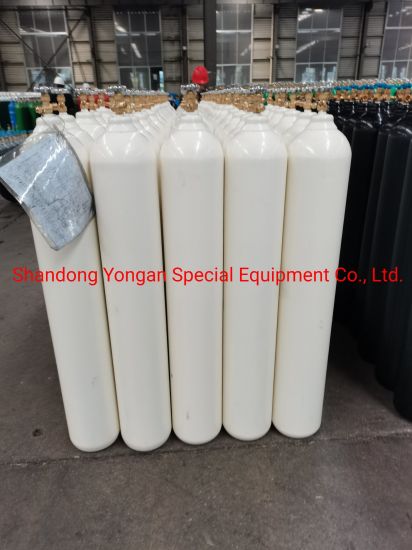 46.7L 200bar ISO Tped High Pressure Vessel Seamless Steel Oxygen Gas Cylinder
