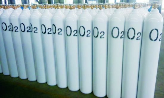 47L200bar 5.2mm High Pressure Vessel Seamless Steel Oxygen Gas Cylinder