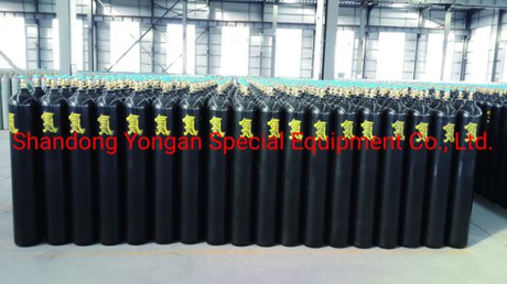 46.7L 150bar5.4mm High Pressure Vessel Seamless Steel Nitrogen N2 Gas Cylinder