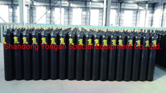 20L 150bar 5.7mm Seamless Steel Industrial Nitrogen N2 Gas Cylinder
