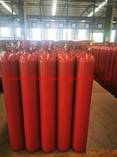 50L 150bar5.4mm High Pressure Vessel Seamless Steel Oxygen Gas Cylinder