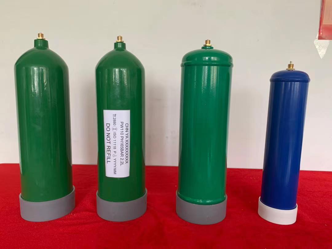 2.2L ISO11118 TPED Standard Disposable Helium Cylinder N2O Cylinder