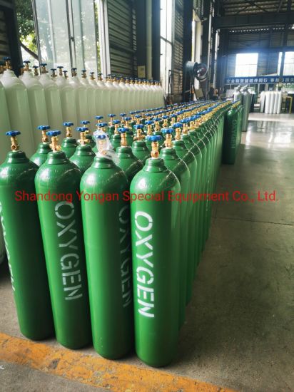 30L 150bar 5.7mmseamless Steel Industrial and Medical Oxygen Gas Cylinder